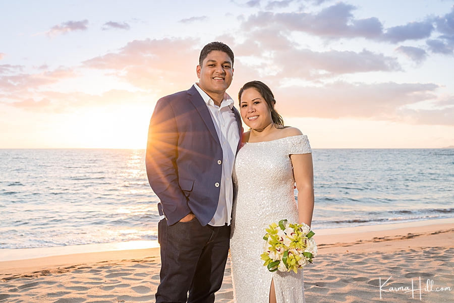 Maui wedding sunset photography