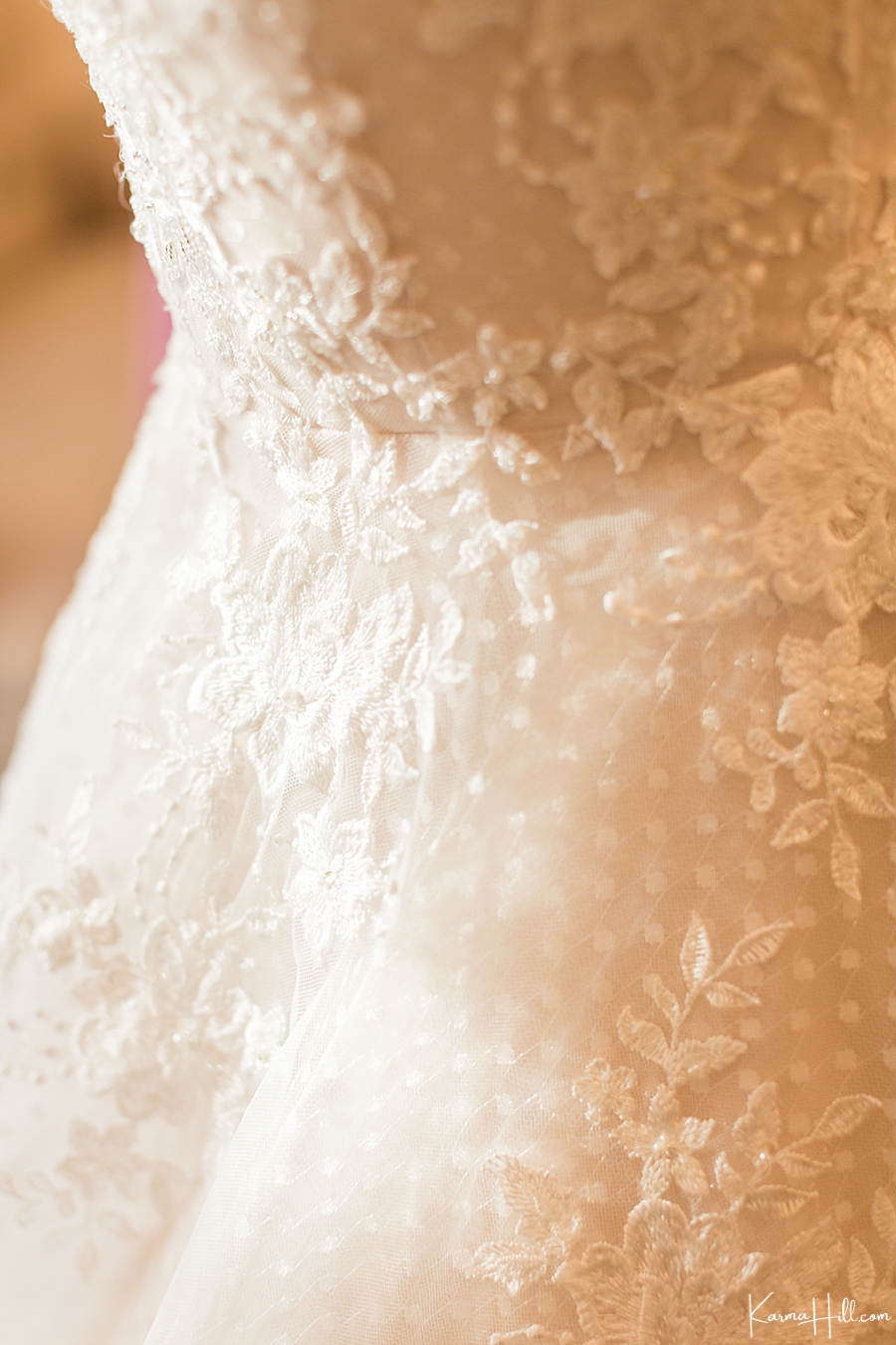 wedding gown detail photography