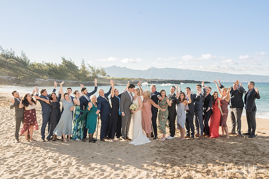family wedding photography in maui