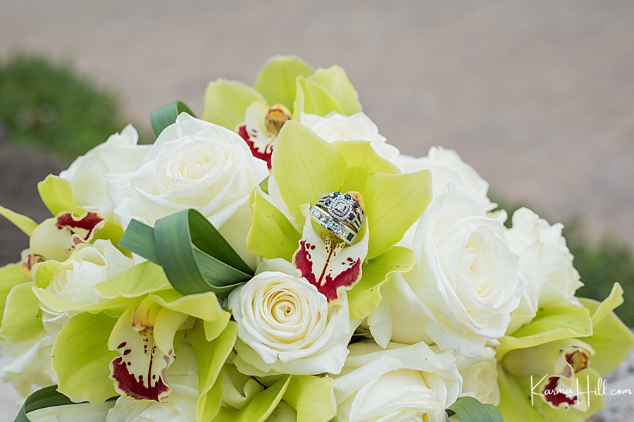 wedding bouquet detail photography