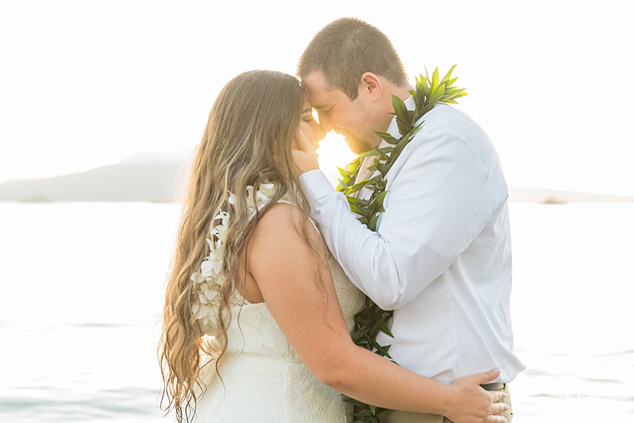 sunset Maui destination wedding 
