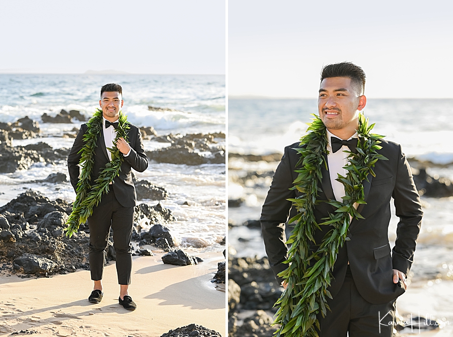 best outfit for groom at maui