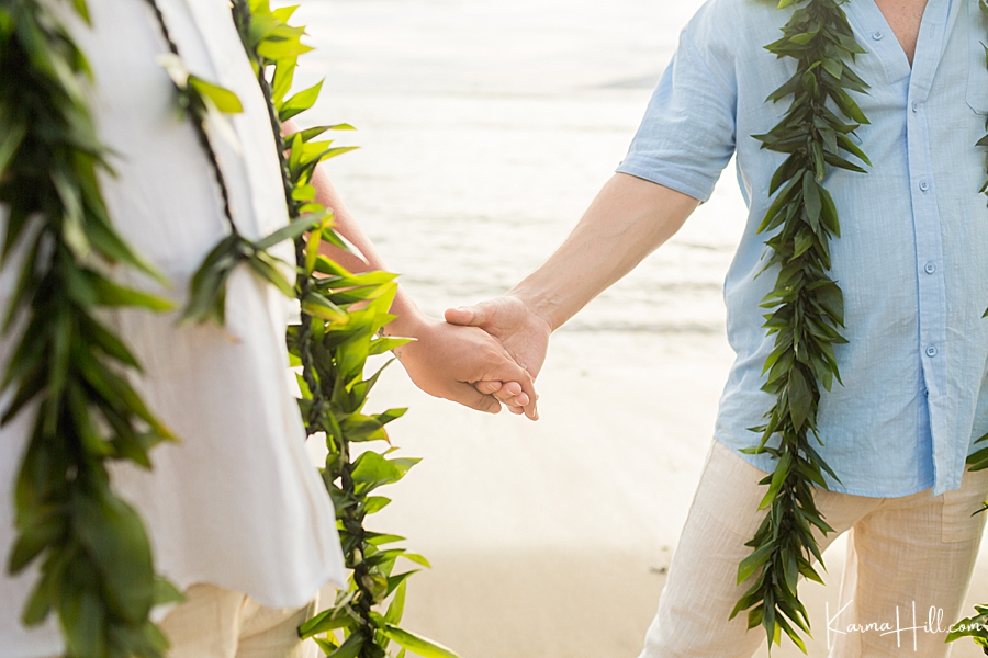 Hawaii beach elopement
