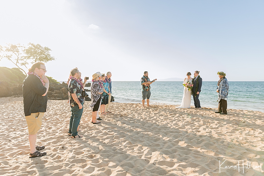 maluaka beach hawaii wedding