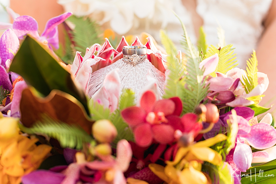 Wedding bouquet detail photography