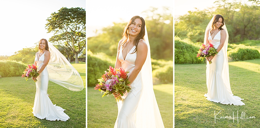 best bridal looks for hawaii venue wedding