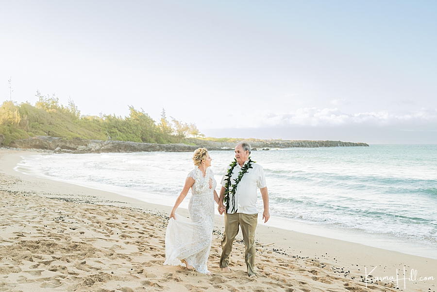 DT Fleming beach sunset wedding hawaii