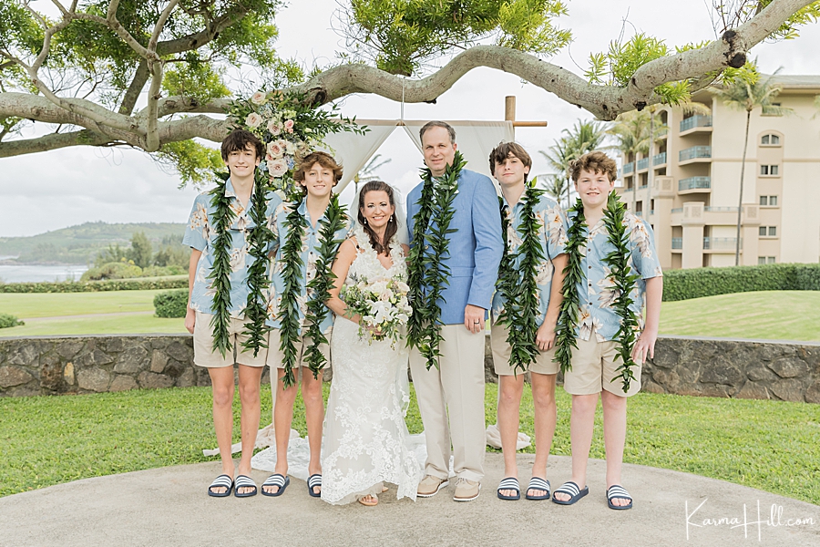 family wedding photography hawaii