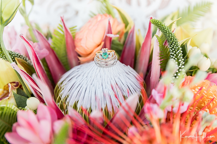 wedding ring detail photography