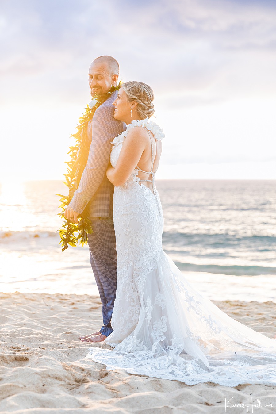 sunset Maui elopement photography