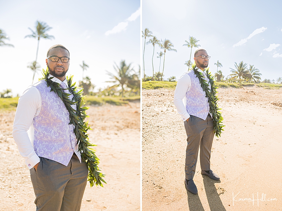 best groom looks for hawaii venue wedding
