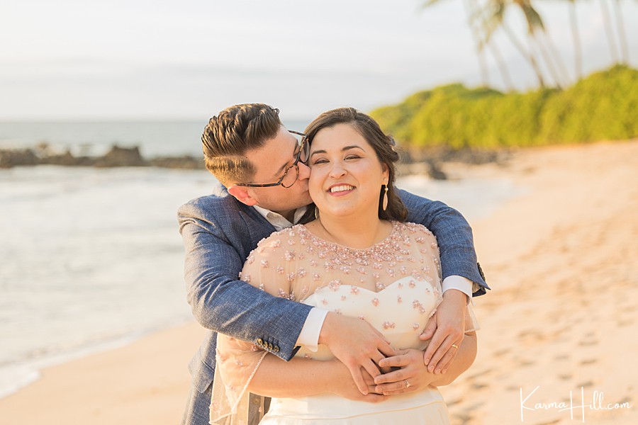 Maui beach elopement