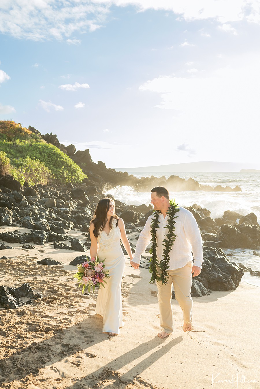Southside beach hawaii wedding
