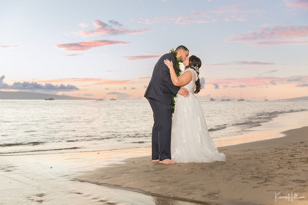sunset Maui wedding photography