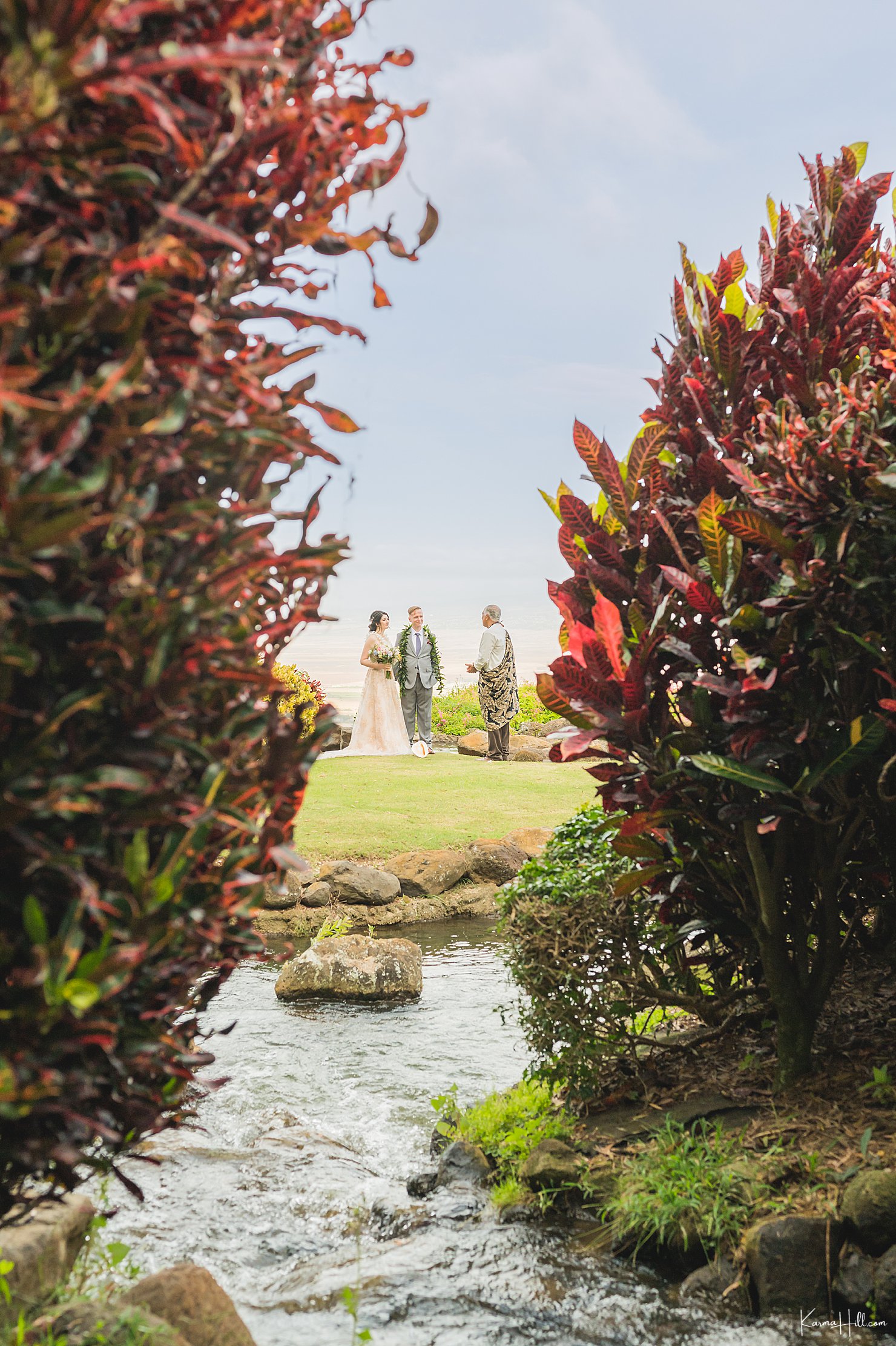 The King Kamehameha golf club maui wedding