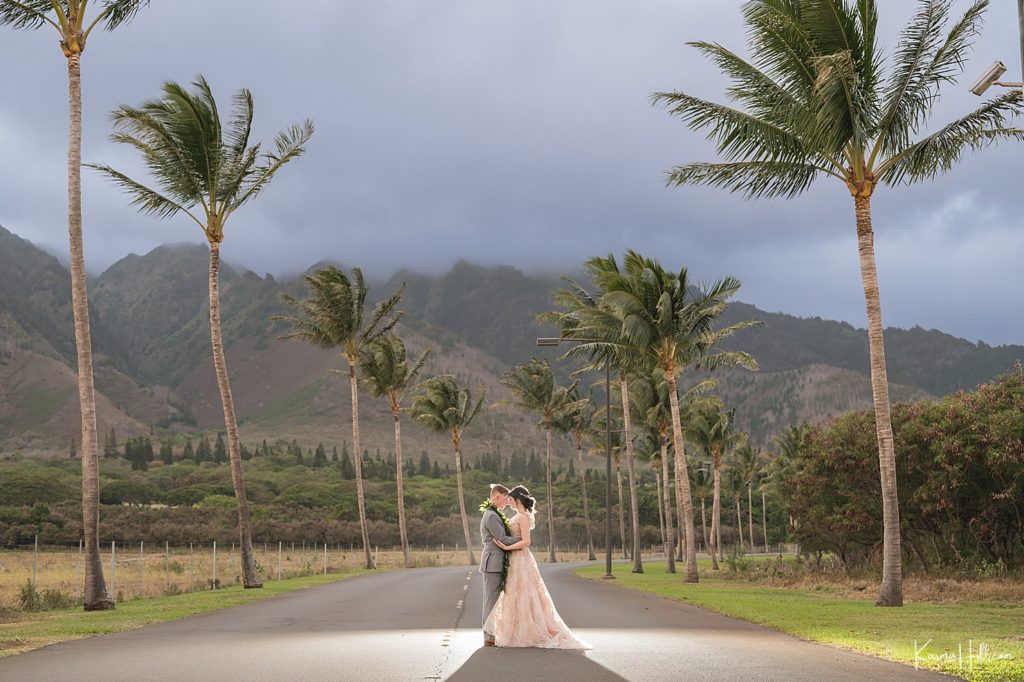sunset Maui elopement