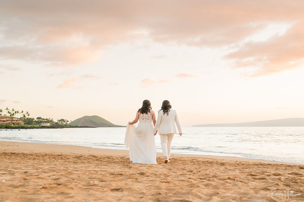 sunset Hawaii wedding photography