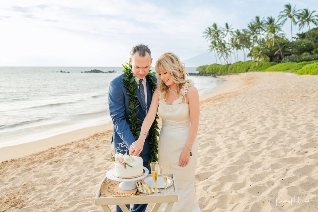 cake cutting packages hawaii wedding