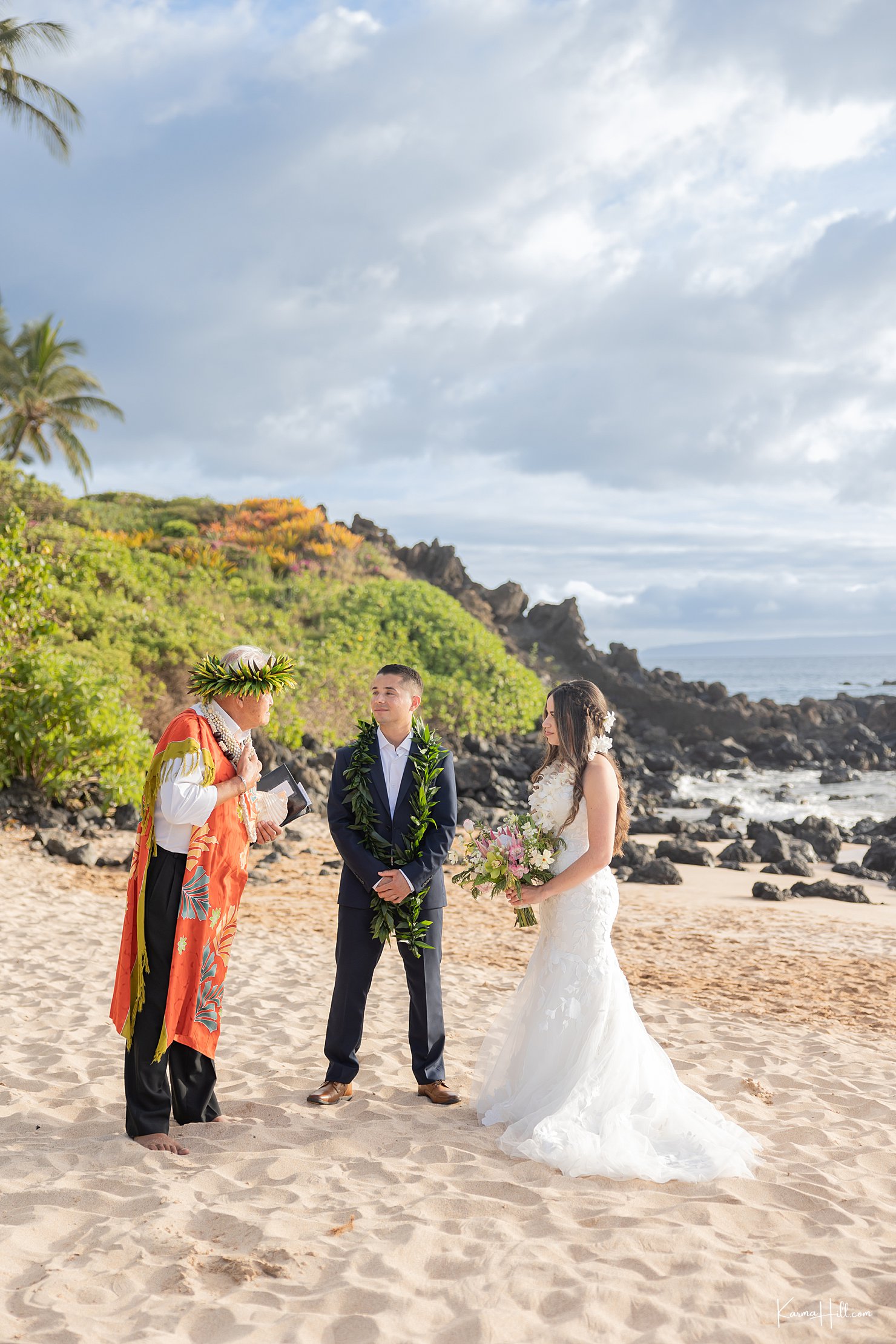 poolenalena beach maui wedding