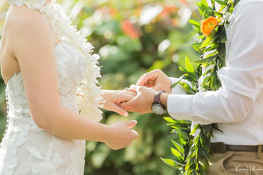 maui Wedding detail photography