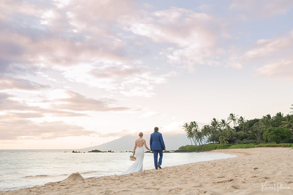 sunset Hawaii wedding photography