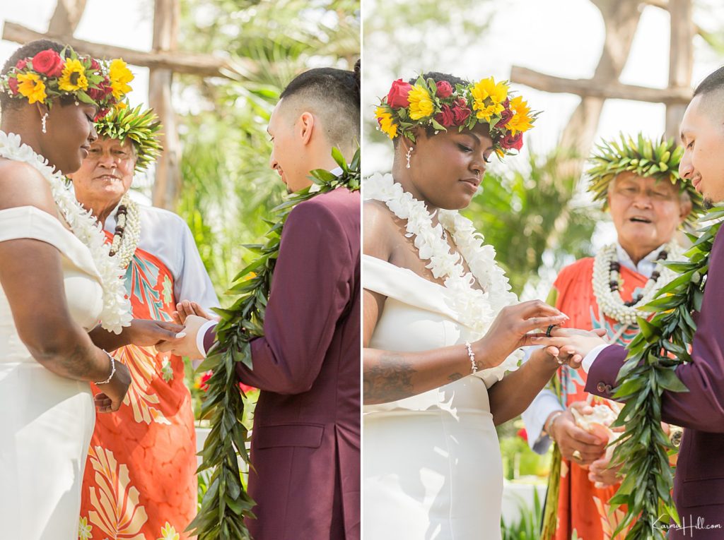 Hawaii wedding ceremony