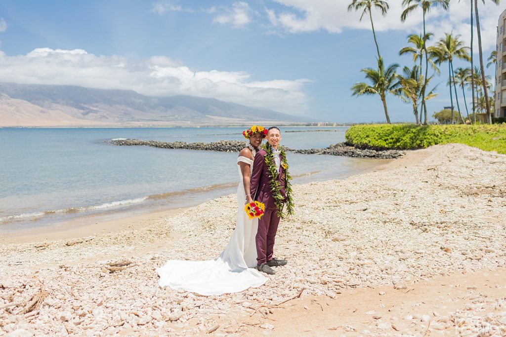 Hawaii Wedding in the morning