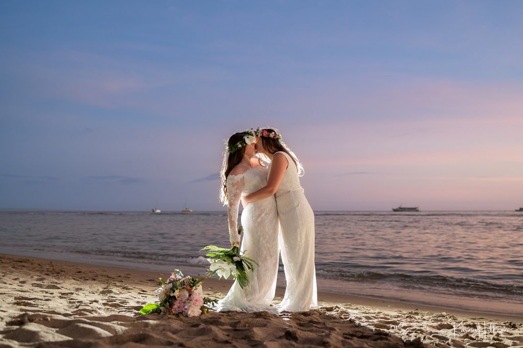 Maui Destination Wedding at Sunset