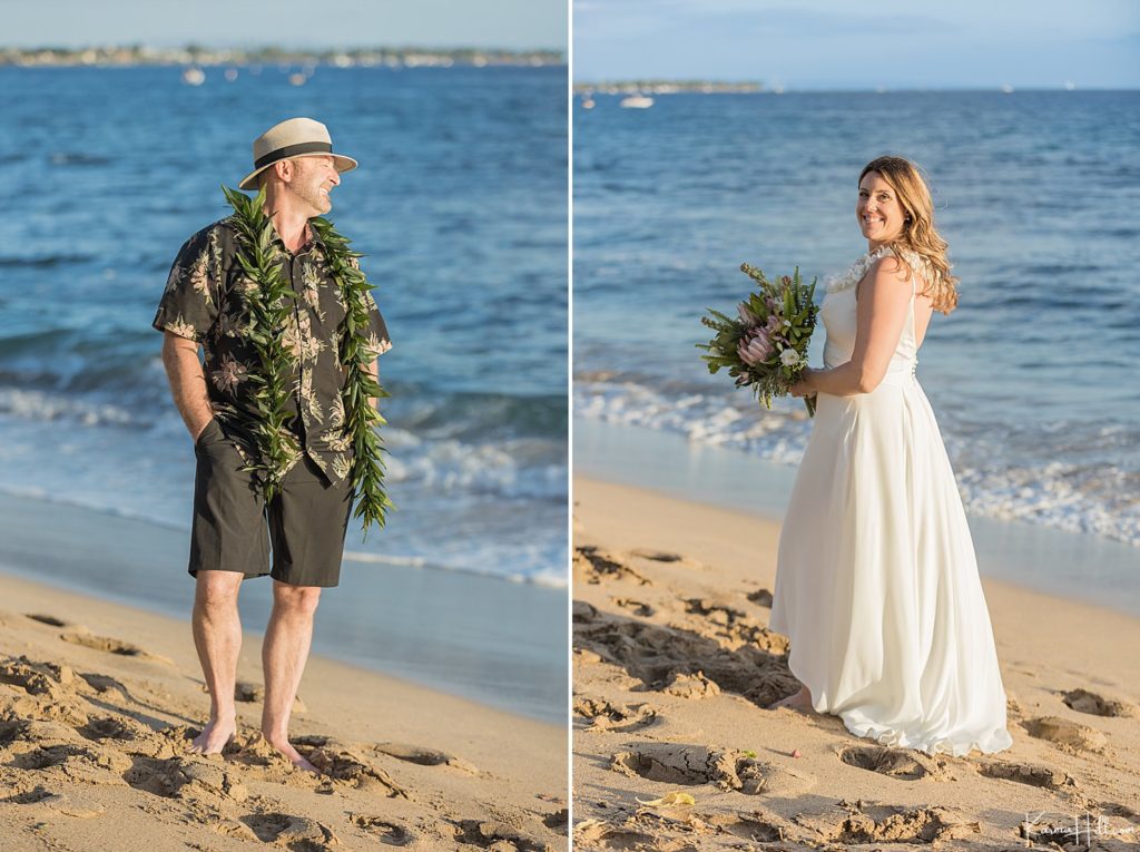 best bride and groom looks for maui venue wedding