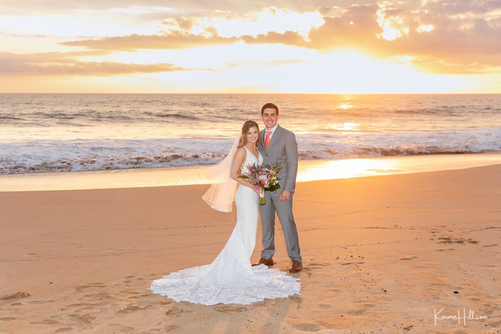 sunset Maui weddings