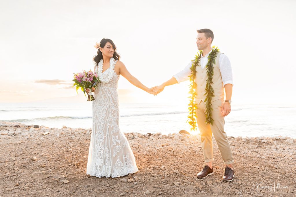 sunset Hawaii venue wedding