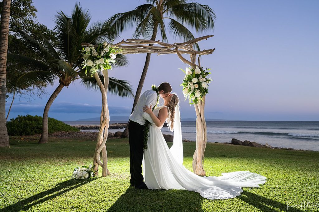 sunset Wedding photography in Maui