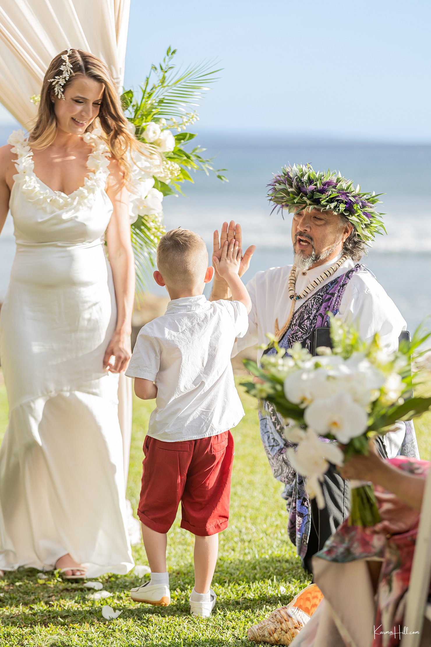 Ring Bearer at Maui Wedding