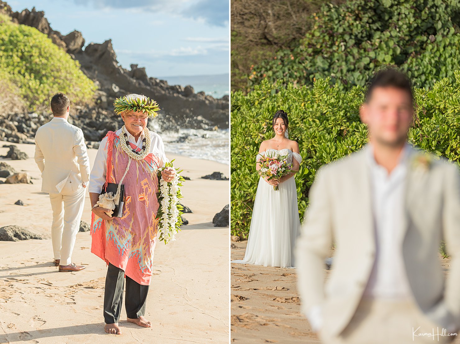 Hawaii elopement - first look