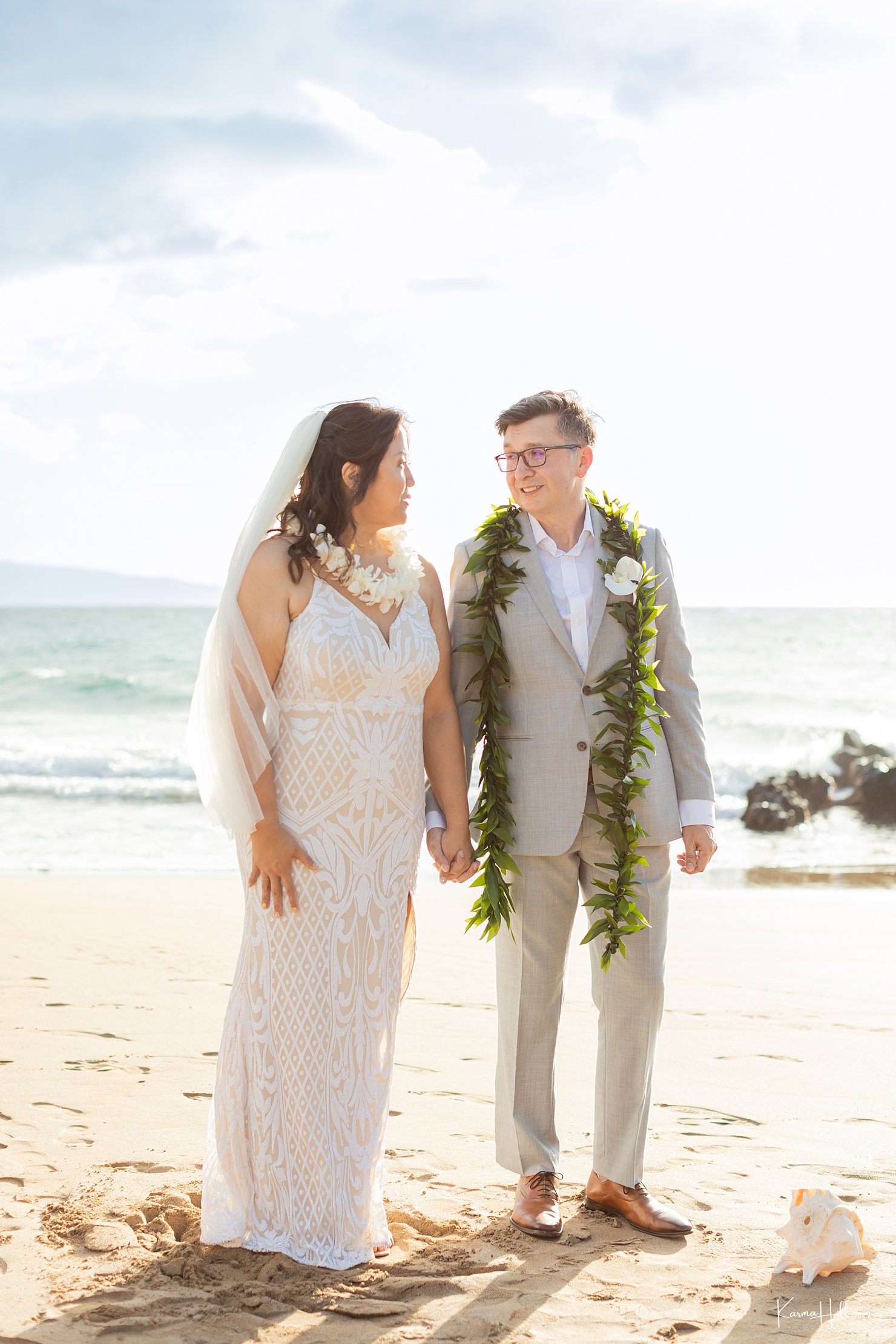 Maui sunset wedding