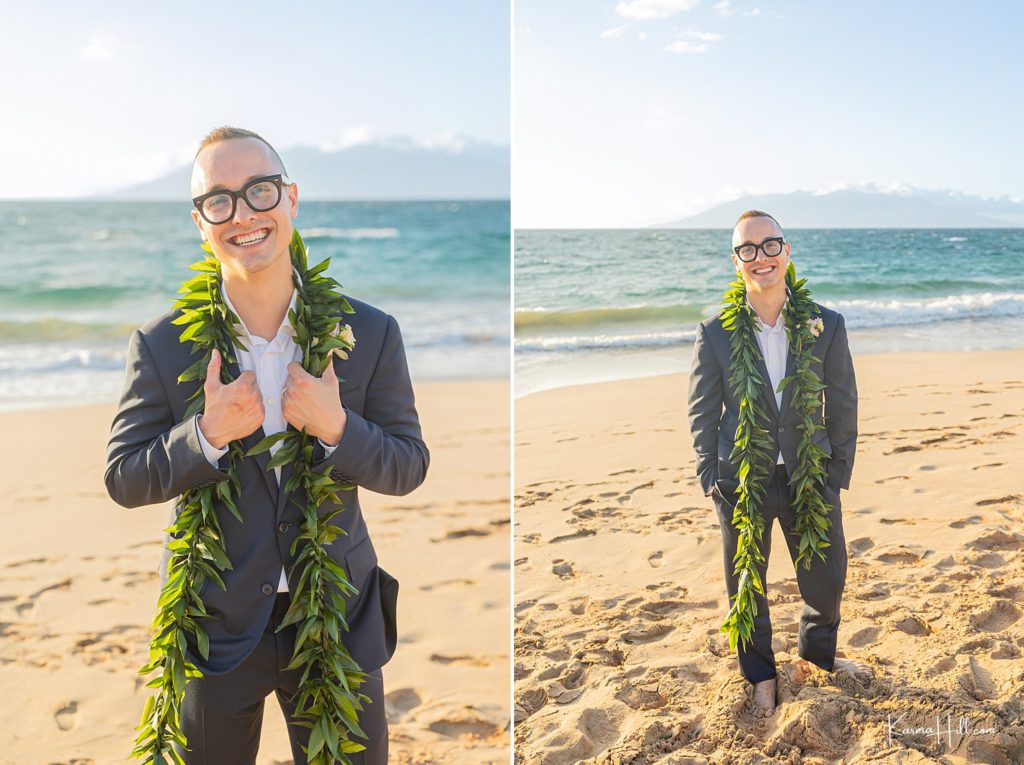 Wedding in Maui groom style