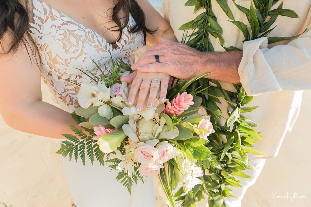 Tropical wedding bouquet 