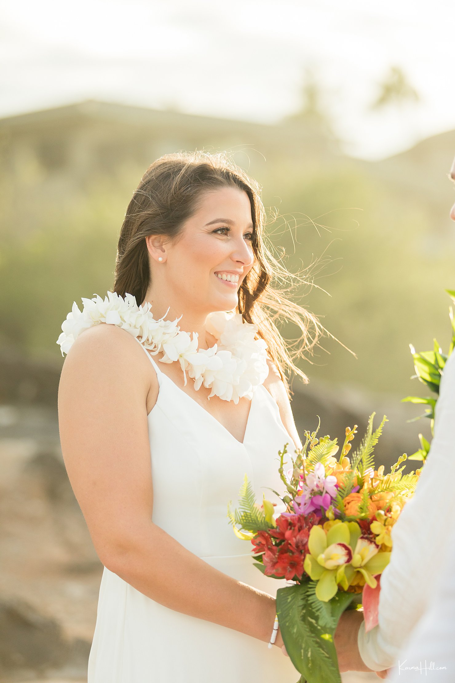Maui Elopement bride