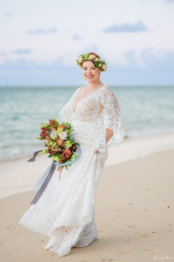 Top 5 Maui Beach Wedding Dress Styles - Tropical Inspiration