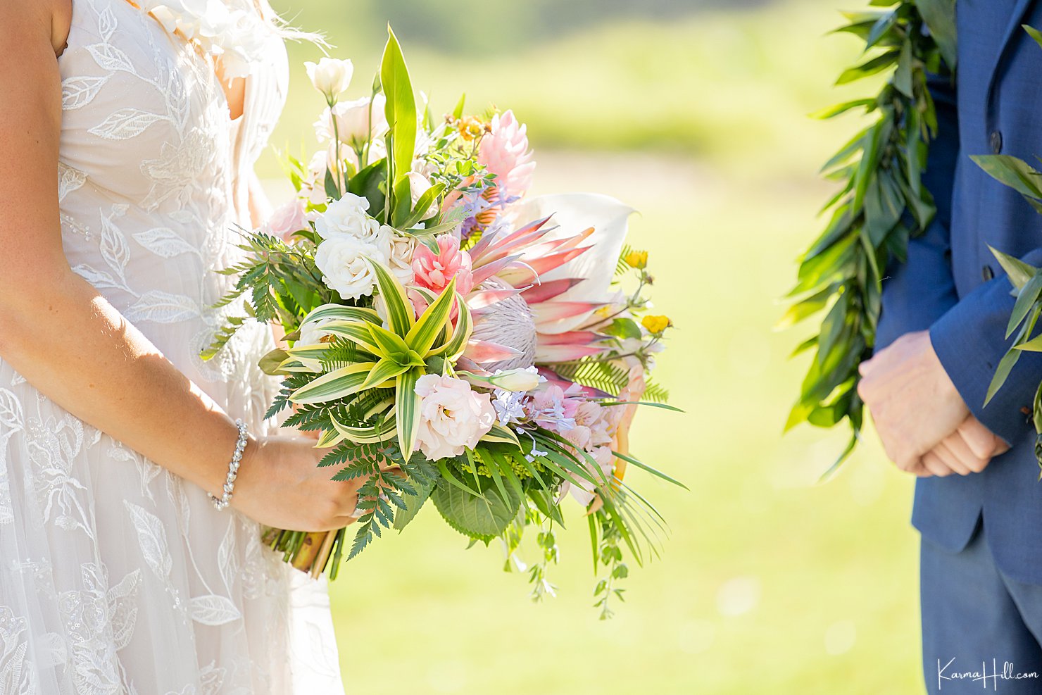 Bouquet for a Maui Wedding by Dellables