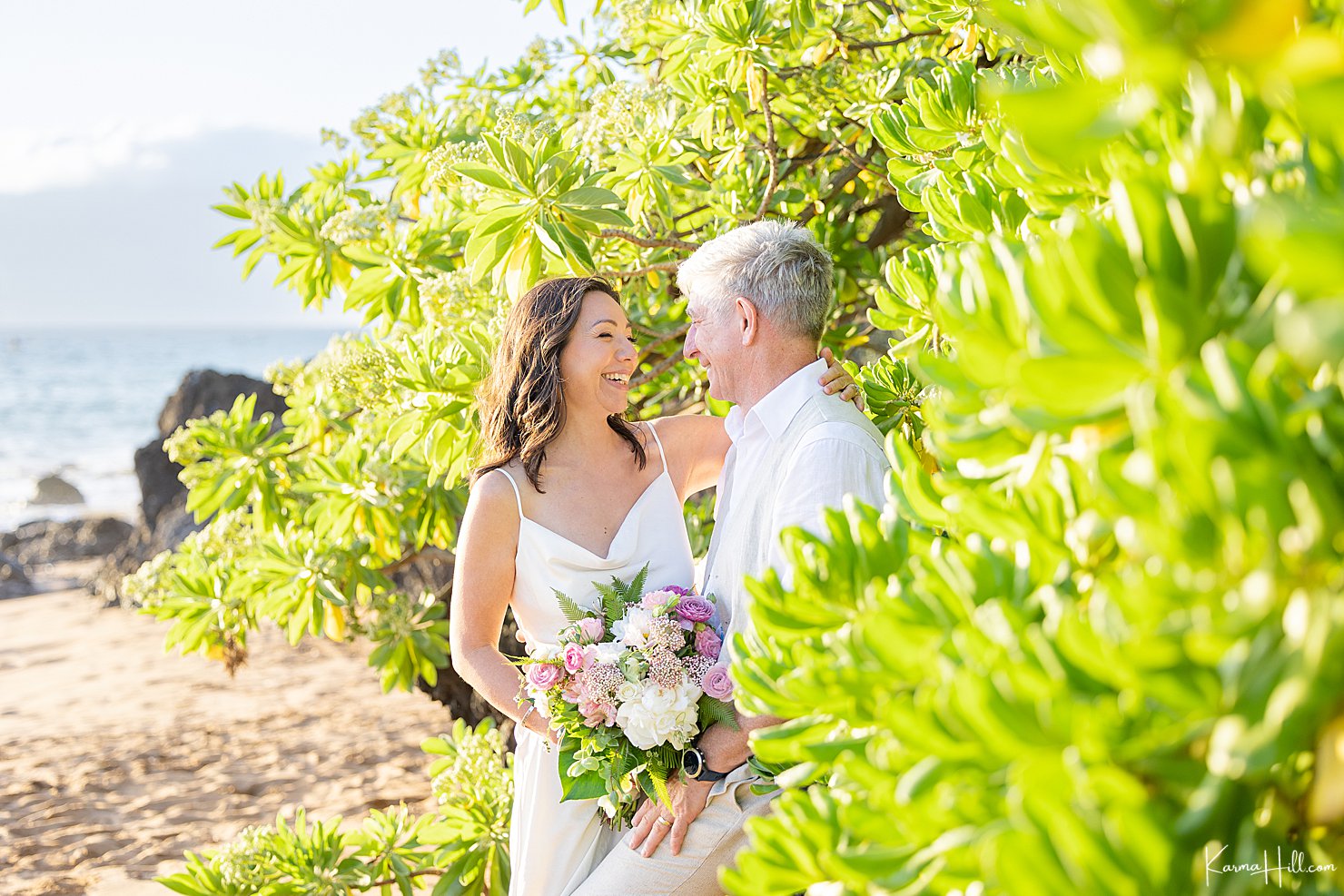 Maui Beach Wedding at Poolenalena
