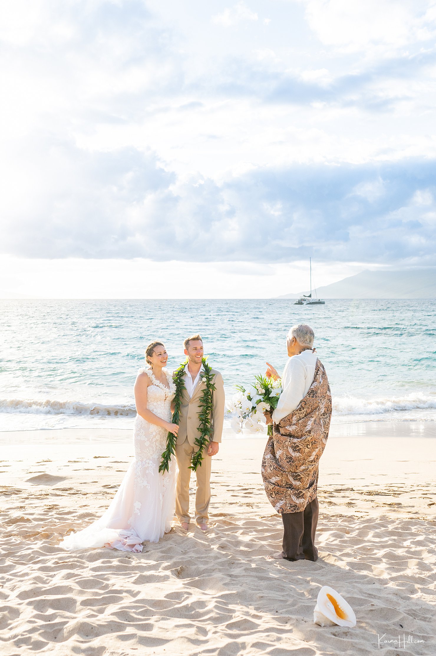 Maui Destination Wedding at Maluaka Beach