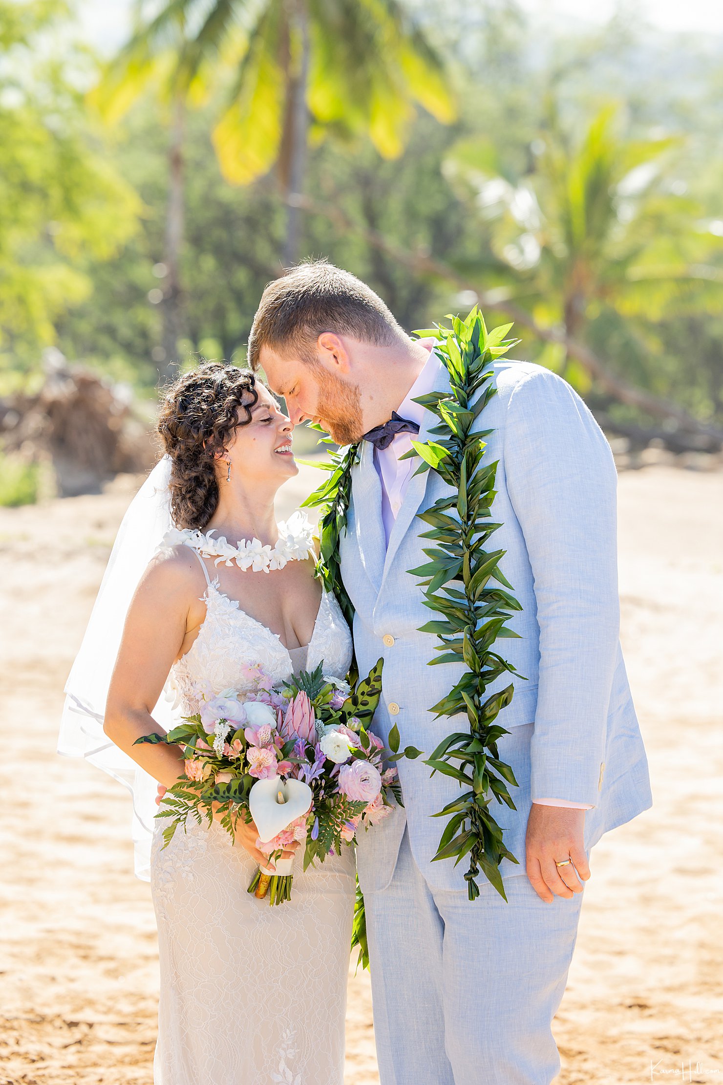 Poolenalena Beach Wedding in Maui