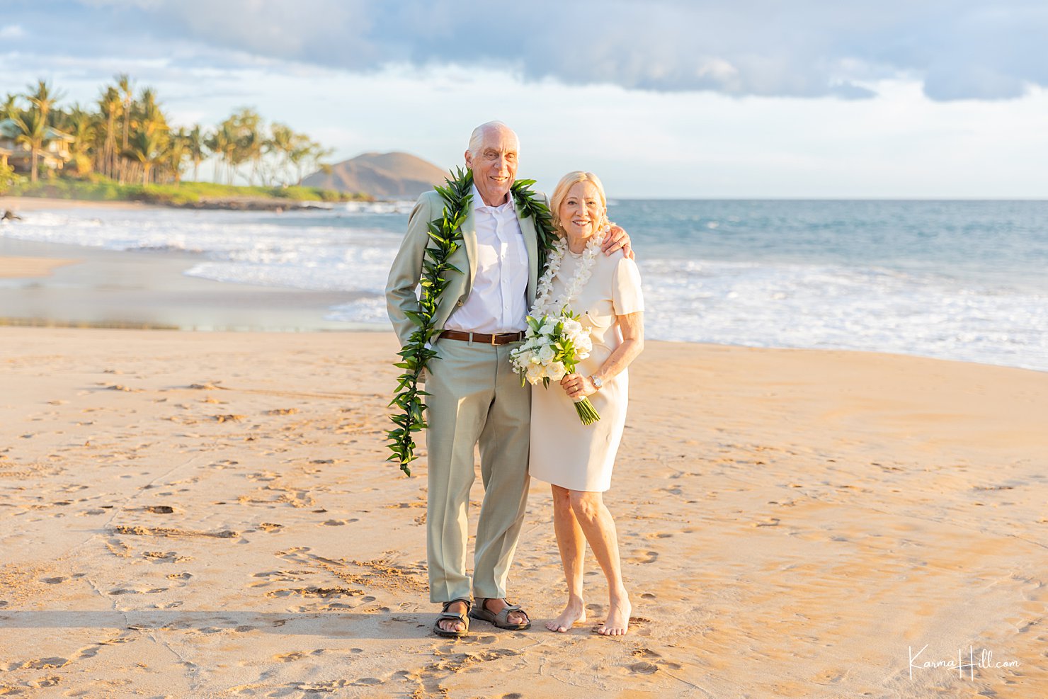 vow renewal on beach 