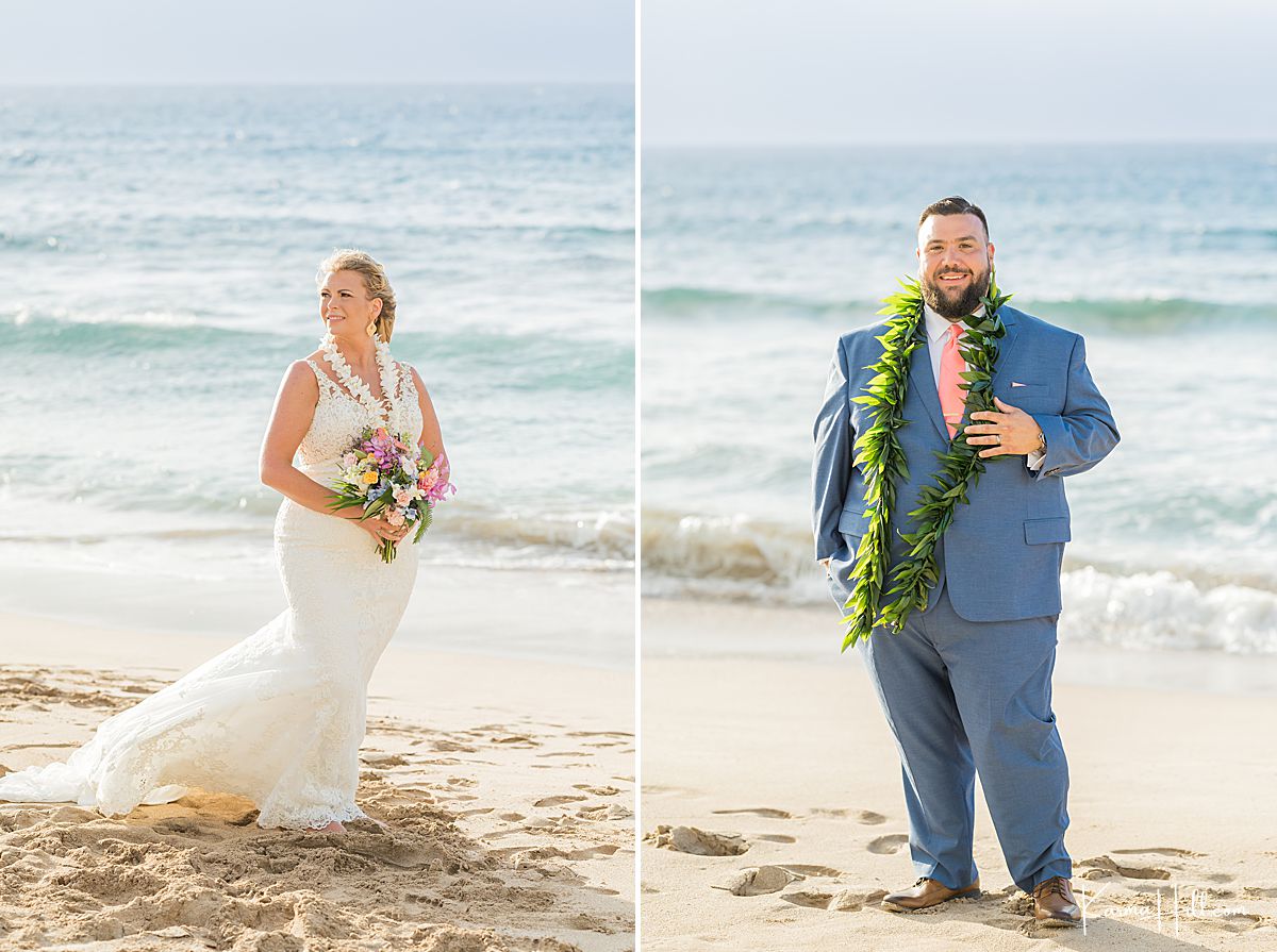 great beach wedding looks for weddings in Maui, hawaii