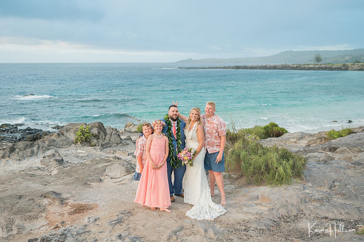 fun Maui beach wedding image