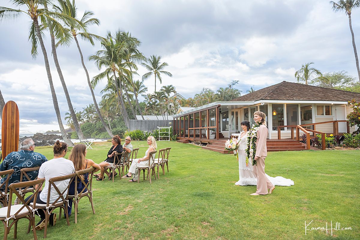 Lawn View - The Beach House - Maui Wedding Venue