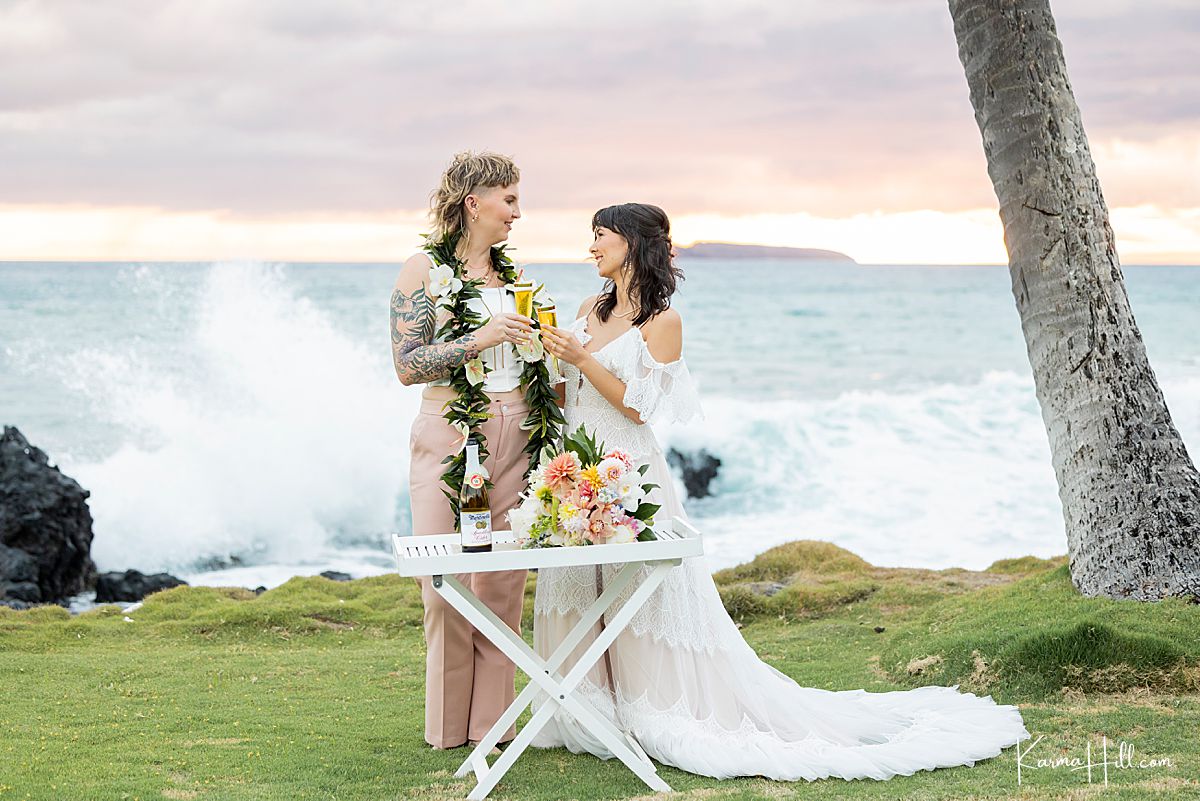 Gorgeous ocean front Maui wedding venue - The Beach House presented by Simple Maui Wedding