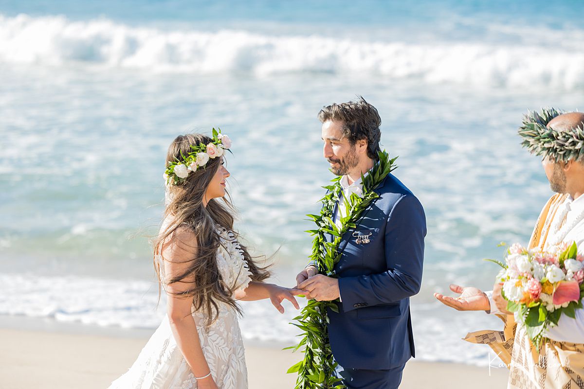 maui beach wedding 