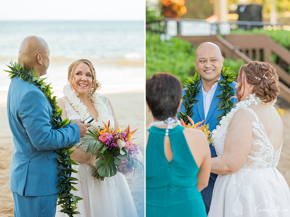 maui beach wedding 